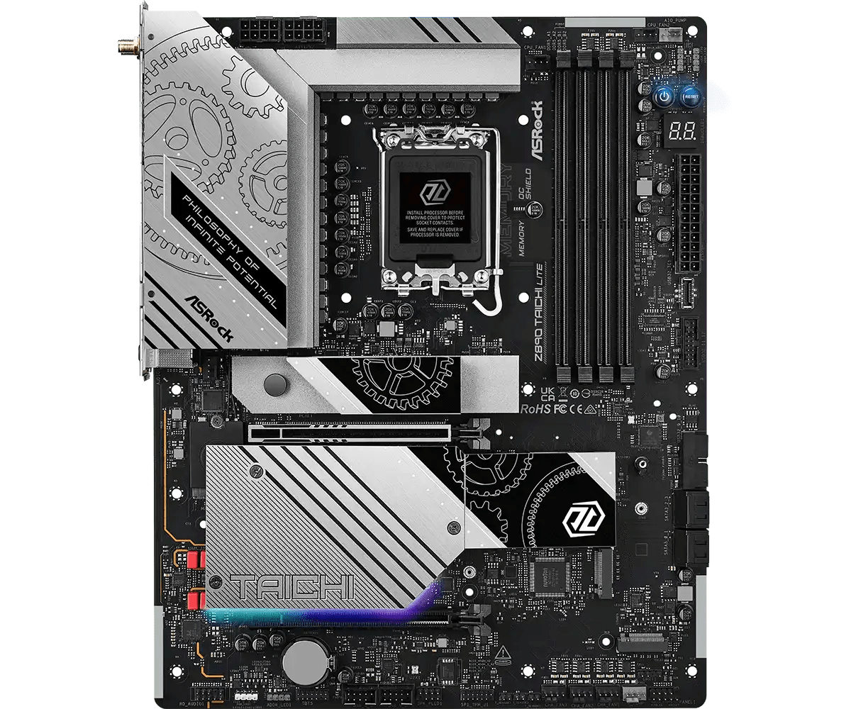 ASRock Z890 Taichi Lite LGA1851 Socket Gaming Motherboard - Vektra Computers LLC ASRock Z890 Taichi Lite LGA1851 Socket Gaming Motherboard - Vektra Computers LLC